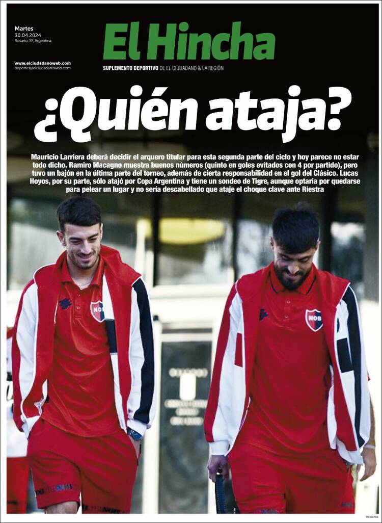 Portada de El Hincha (Argentina)