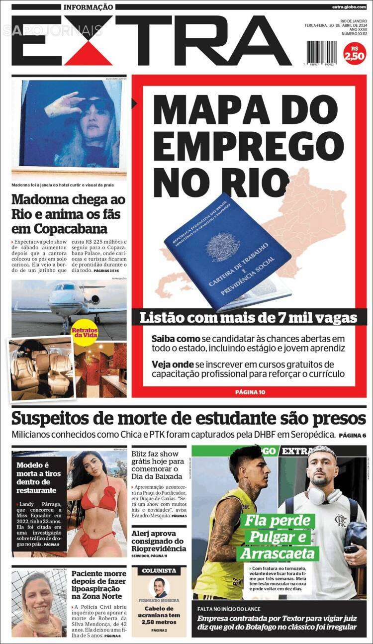 Portada de Extra (Brasil)