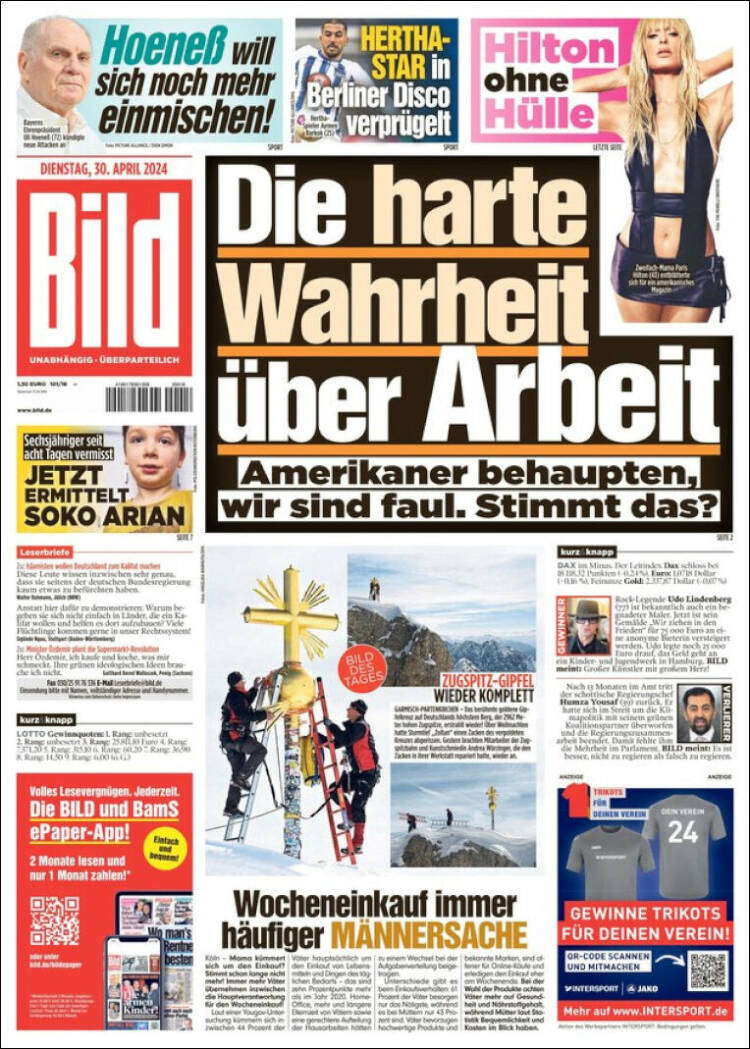 Portada de Bild (Alemania)