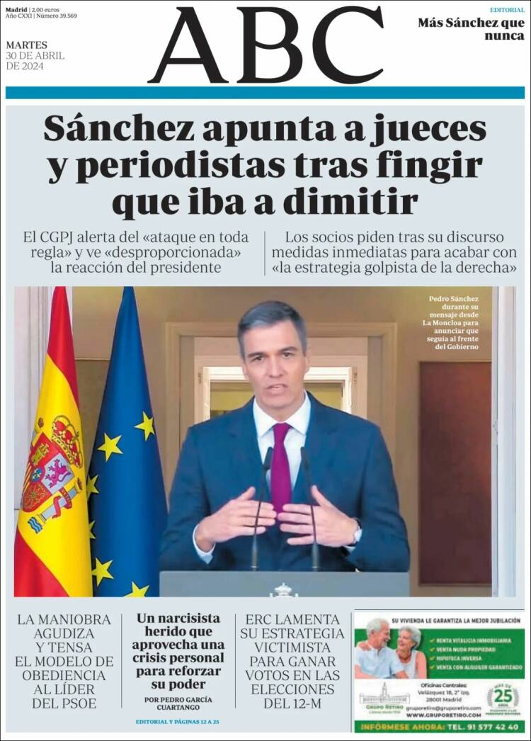 Portada de ABC (España)