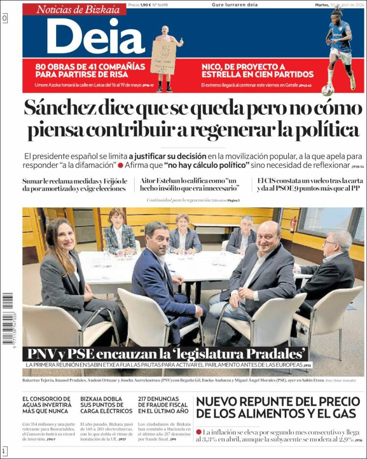 Portada de Deia (España)
