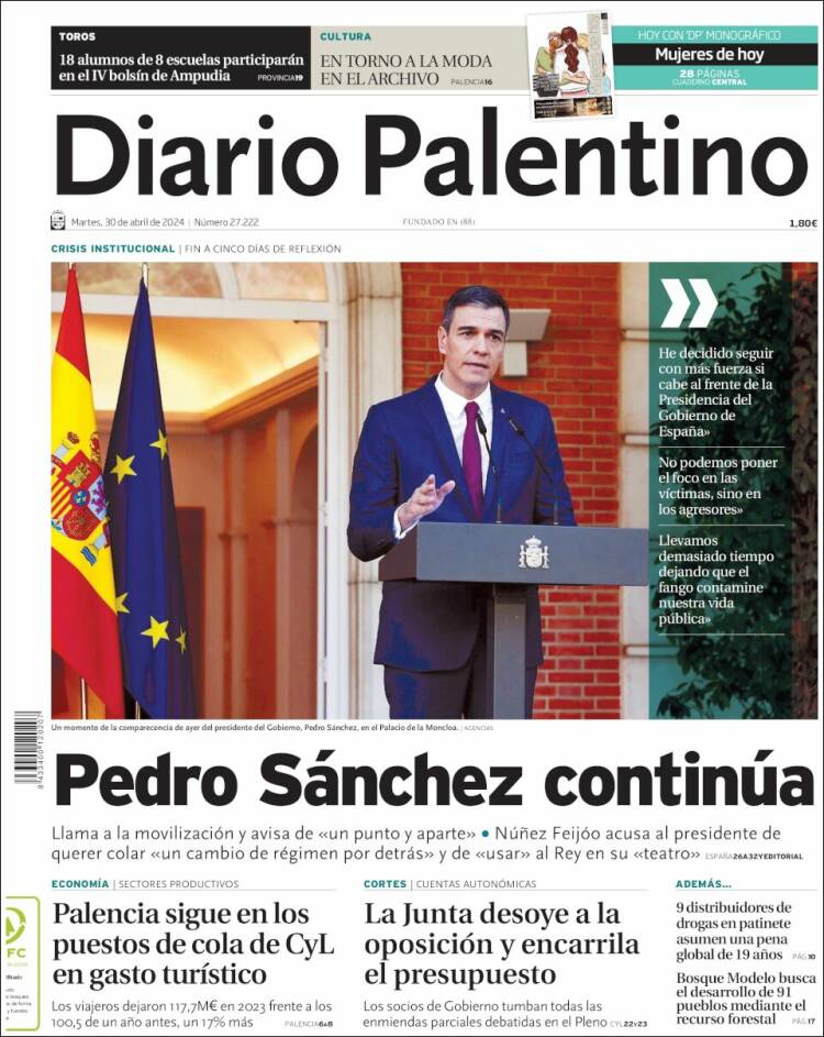 Portada de Diario Palentino (España)