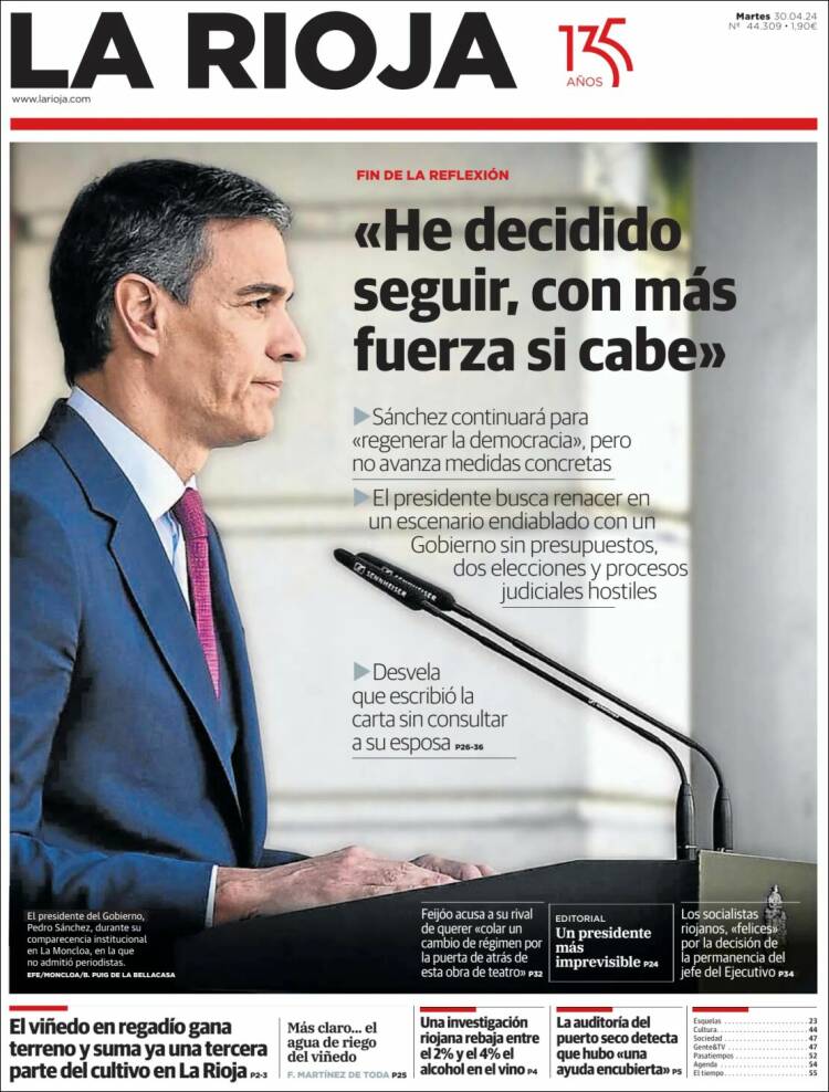 Portada de La Rioja (España)