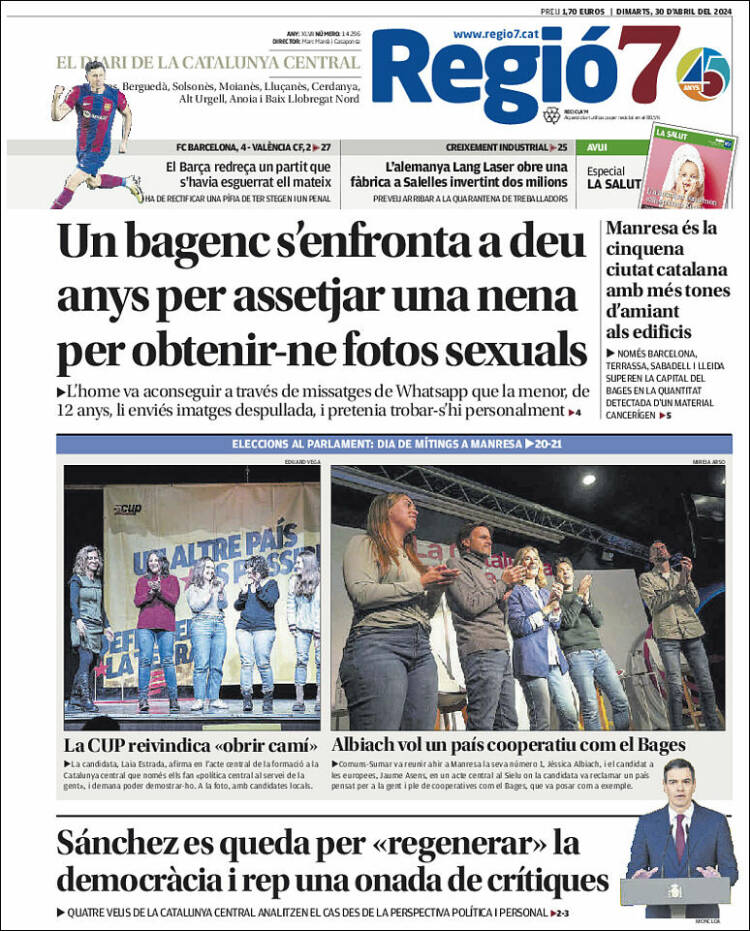 Portada de Regio7 (España)