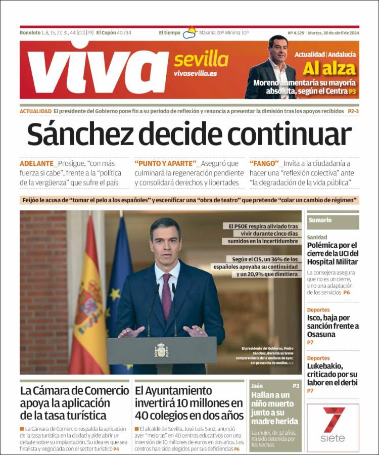 Portada de Viva Sevilla (España)