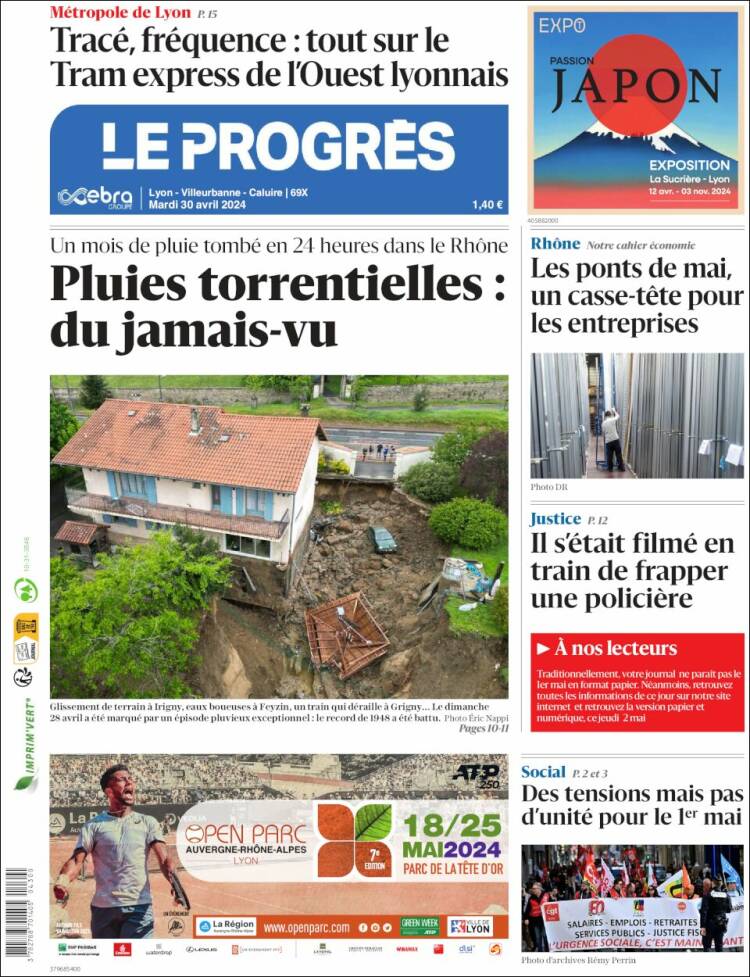 Portada de Progres de Fecamp (Francia)