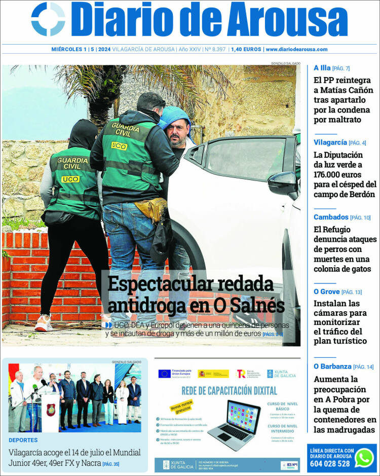 Portada de Diario de Arousa (España)