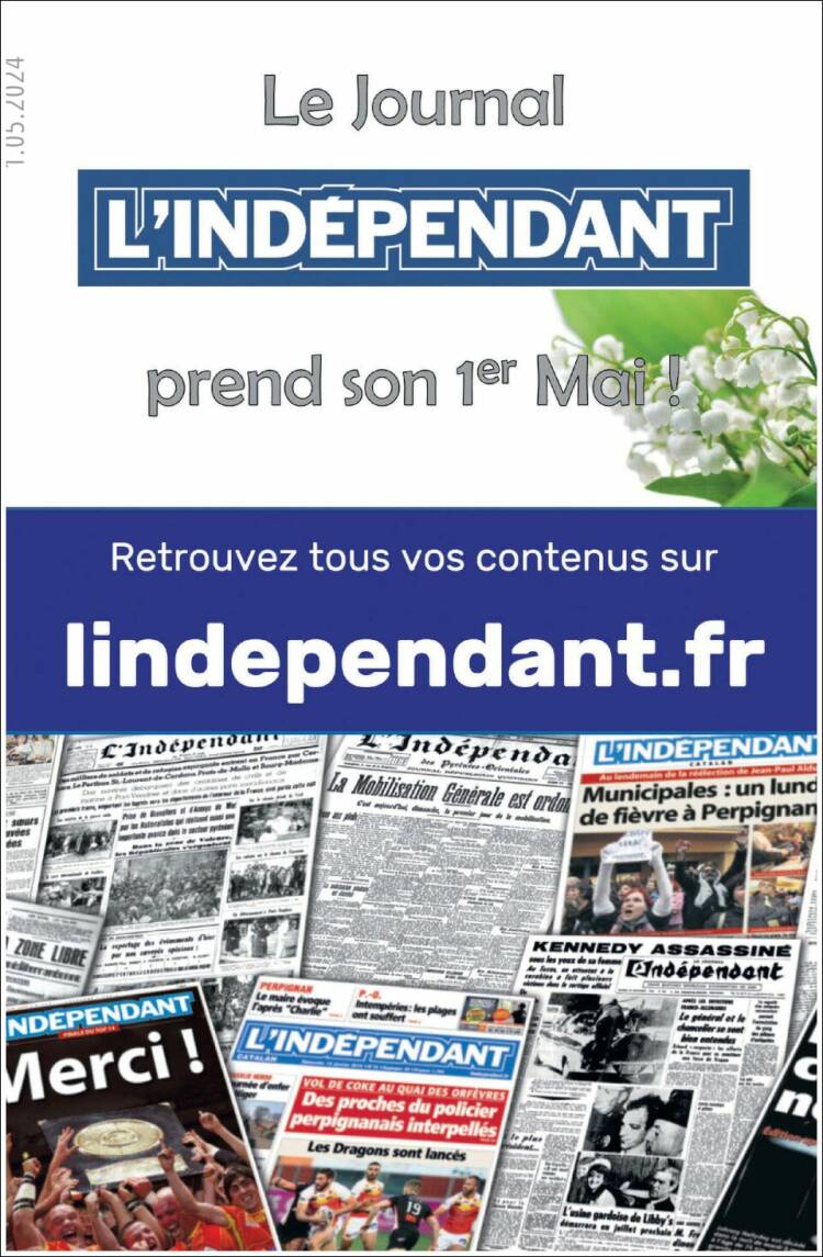 Portada de Le Indépendant (Francia)