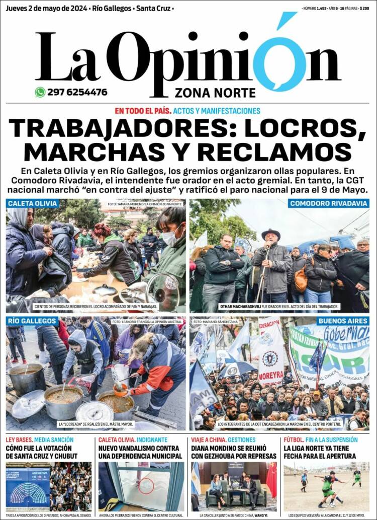 Portada de La Opinión Zona Norte (Argentina)