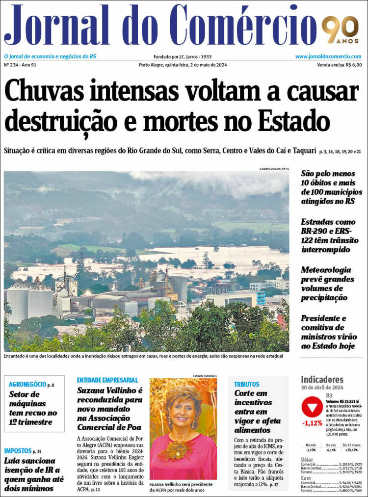 Portada de Jornal do Comércio (Brasil)