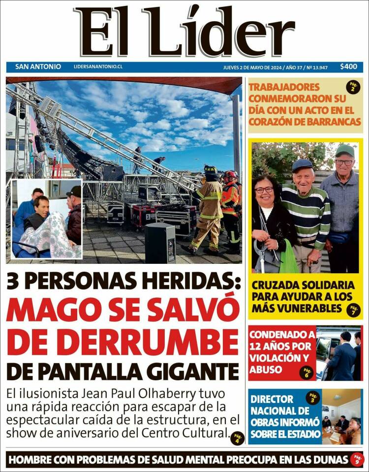 Portada de Lider de San Antonio (Chile)
