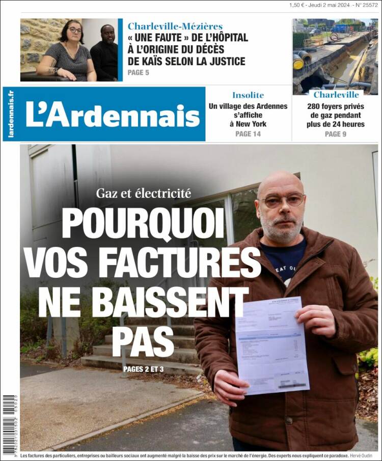 Portada de L'Ardenais (Francia)