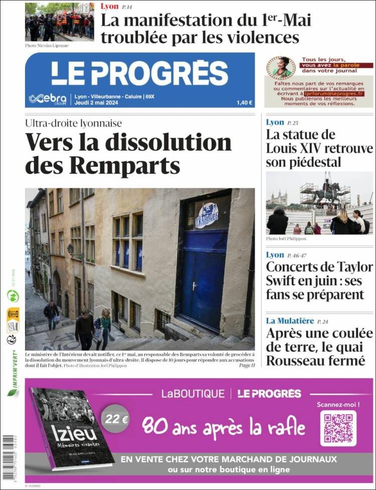 Portada de Progres de Fecamp (Francia)