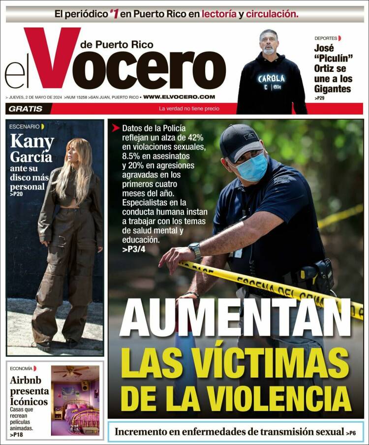 Portada de Vocero (Puerto Rico)