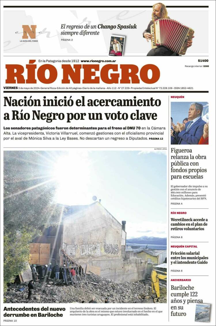 Portada de Rio Negro (Argentina)
