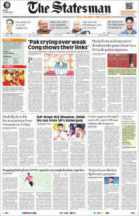 Portada de The Statesman (India)