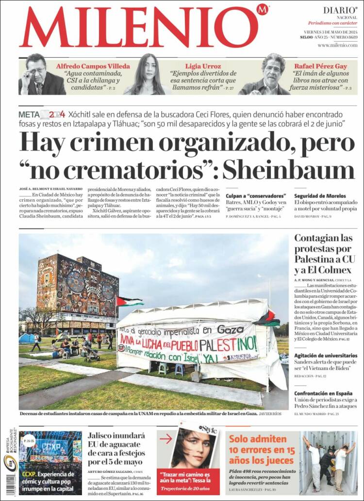 Portada de Milenio (México)
