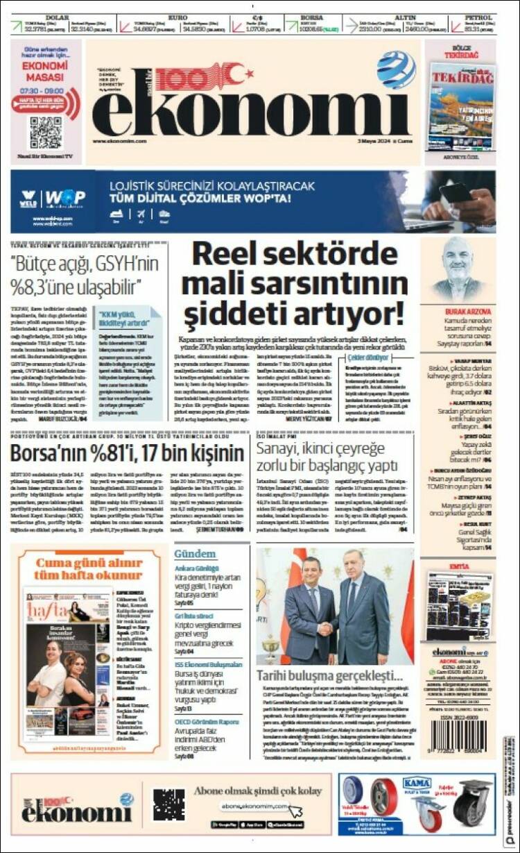 Portada de Dünya (Turqu&iacute;a)