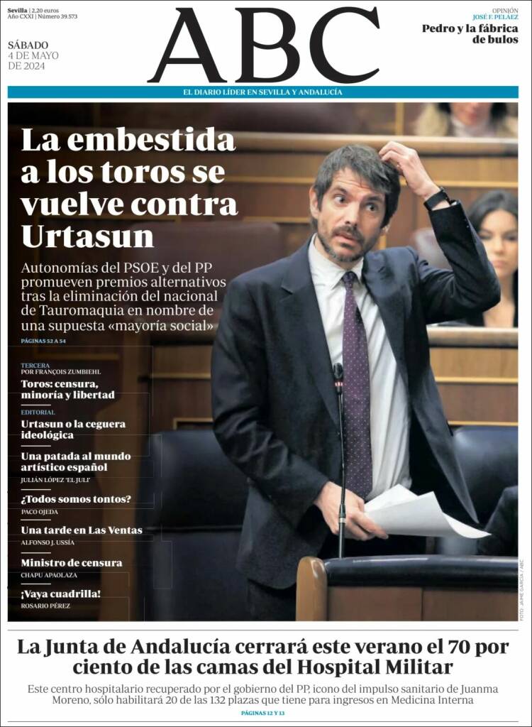 Portada de ABC - Sevilla (España)