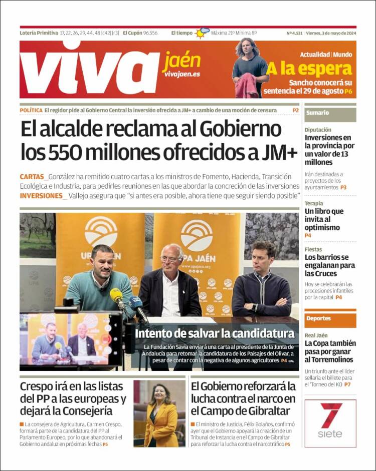 Portada de Viva Jaén (España)