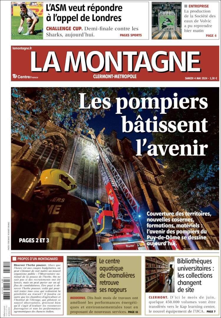 Portada de La Montagne (Francia)