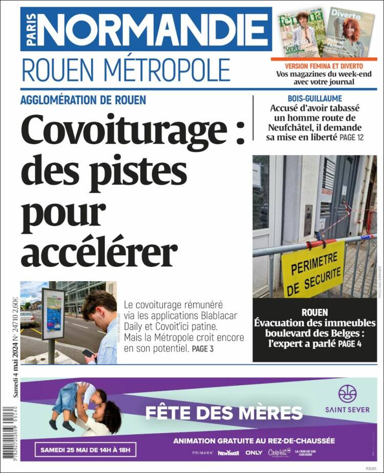 Portada de Paris Normandie (Francia)