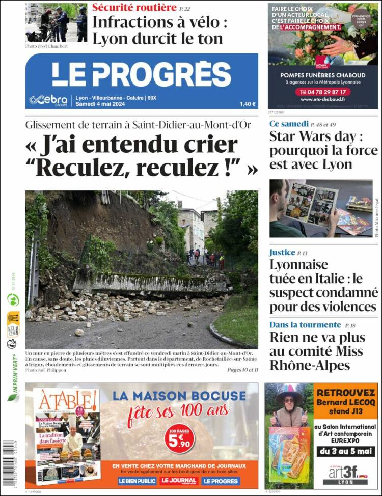 Portada de Progres de Fecamp (Francia)