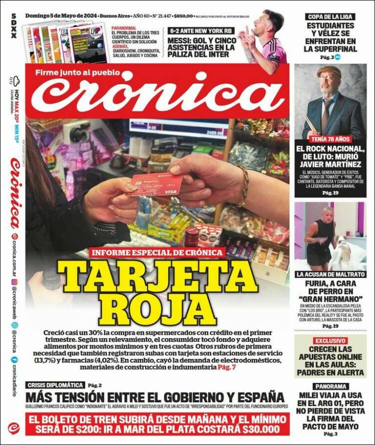 Portada de La Voz del Chaco (Argentina)
