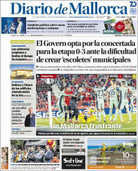 Portada de Diario de Mallorca (España)