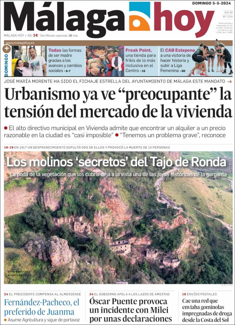 Portada de Málaga Hoy (España)