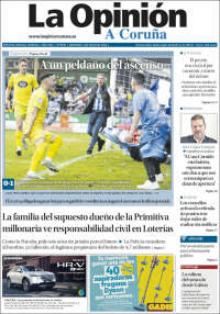 Portada de La Opinión de A Coruña (España)