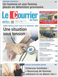 Portada de Le Courrier de l'Ouest (Francia)