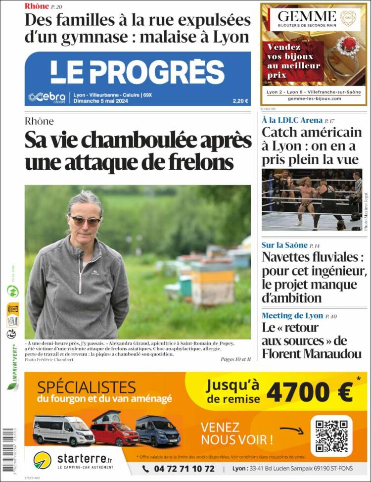 Portada de Progres de Fecamp (Francia)