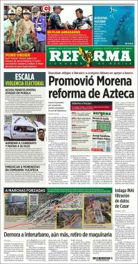 Portada de Reforma (Mexico)