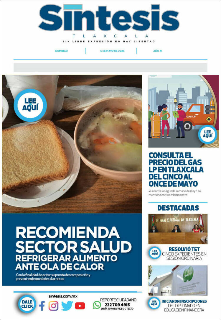 Portada de Síntesis de Tlaxcala (México)