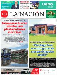 Portada de La Nación (Paraguay)