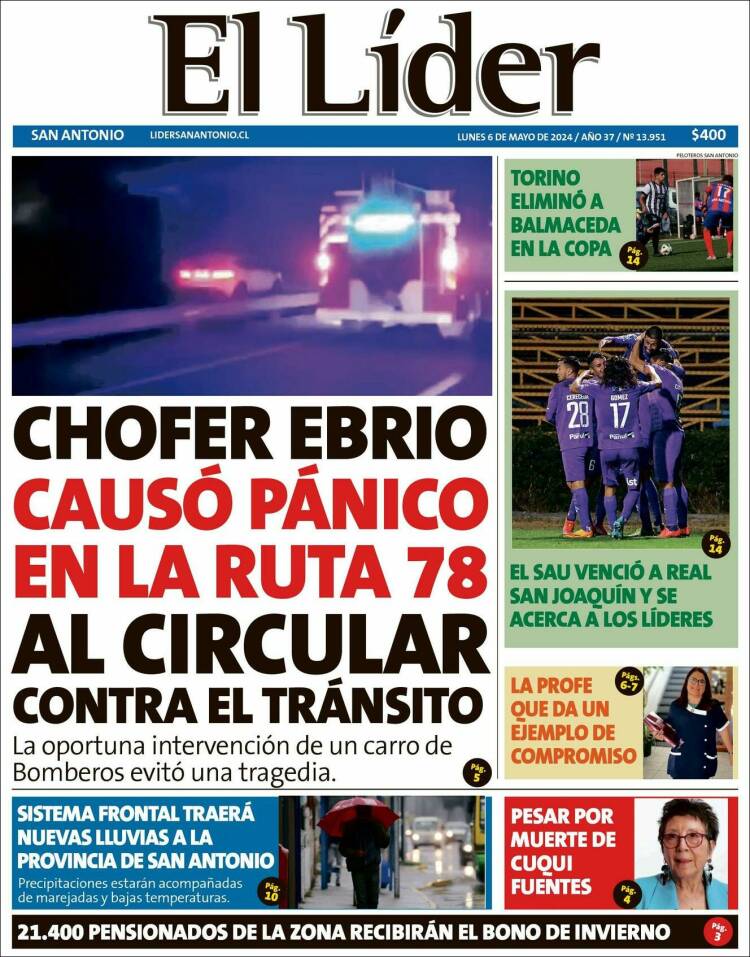 Portada de Lider de San Antonio (Chile)