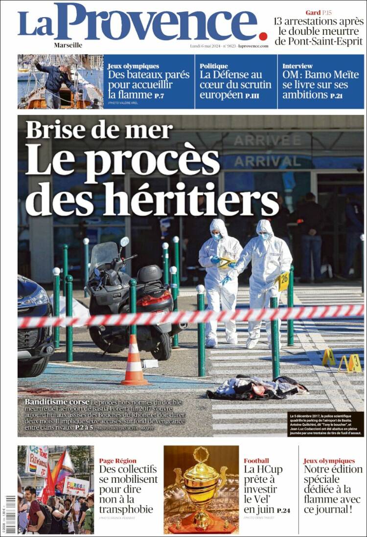 Portada de La Provence (Francia)