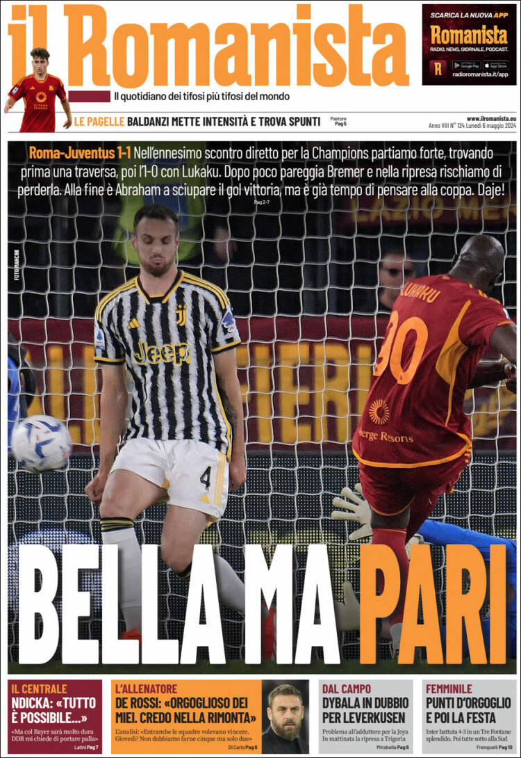 Portada de Romanista (Italia)