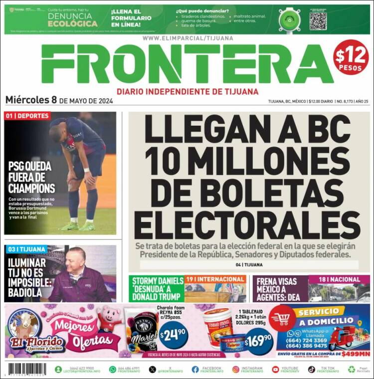 Portada de Frontera (México)