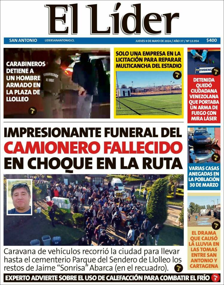 Portada de Lider de San Antonio (Chile)