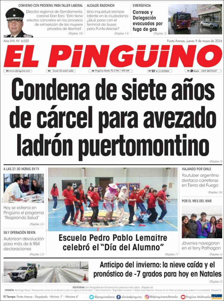 Portada de El Pingüino (Chile)
