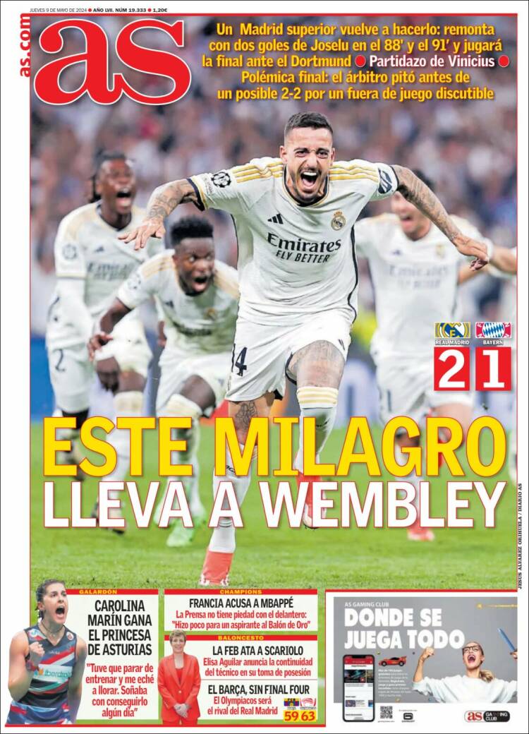 Portada de As (España)