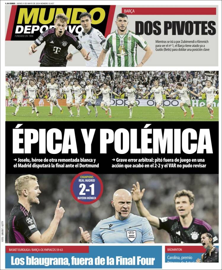 Portada de El Mundo Deportivo (España)