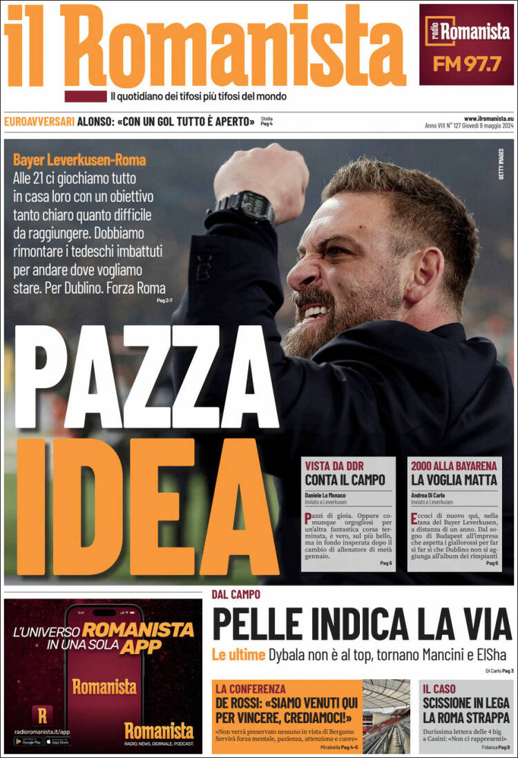 Portada de Romanista (Italia)