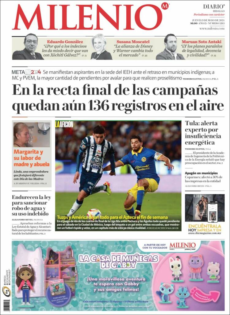 Portada de Milenio de Hidalgo (M&eacute;xico)