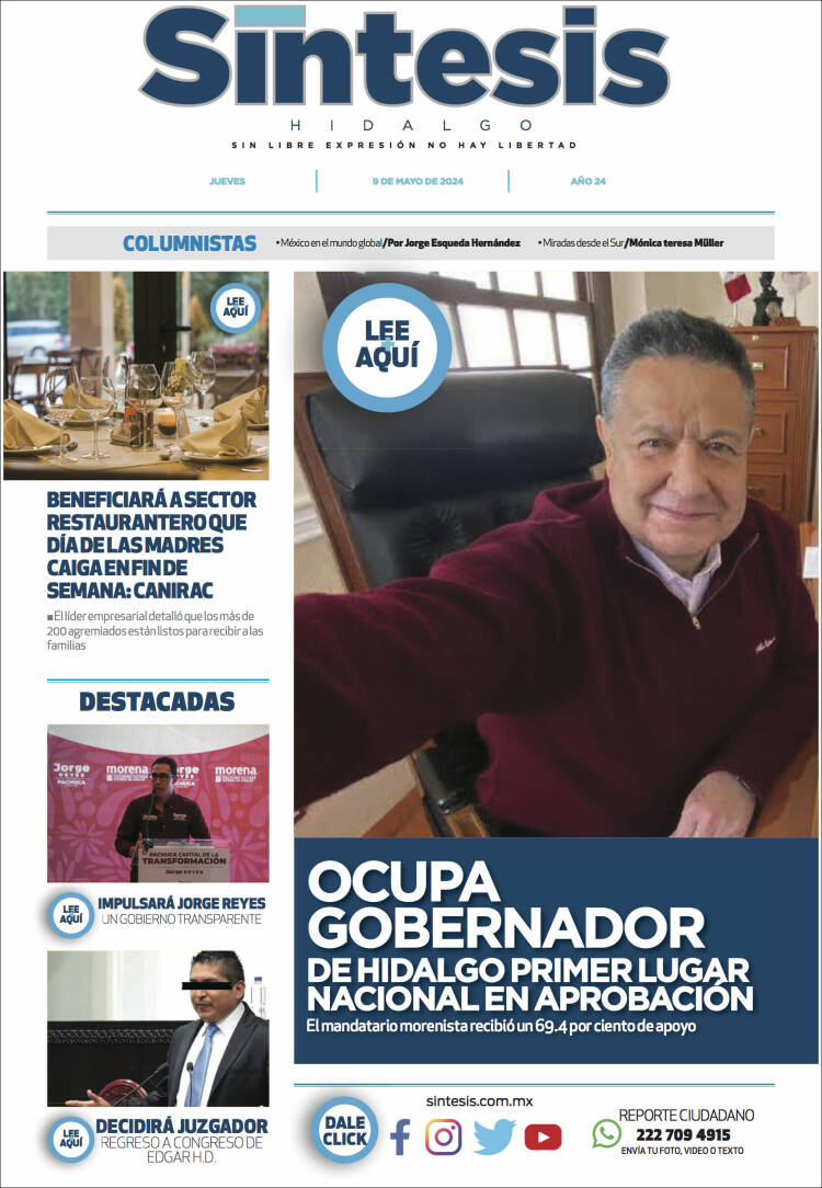 Portada de Sistesis - Hidalgo (M&eacute;xico)