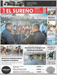 Portada de Diario El Sureño (Argentina)