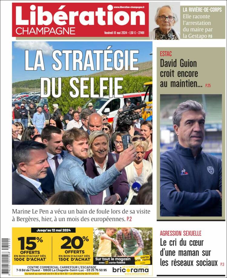 Portada de Libération Champagne (Francia)