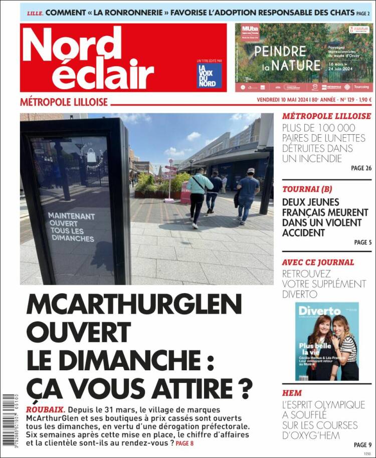 Portada de Nord Éclair (Francia)